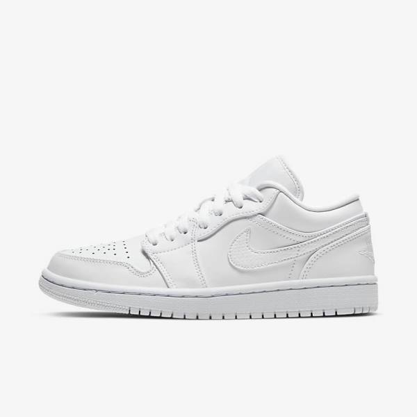 Scarpe Da Ginnastica Donna Nike Air Jordan 1 Low Bianche | NK014SIU