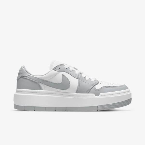 Scarpe Da Ginnastica Donna Nike Air Jordan 1 Elevate Low Bianche Grigie | NK186PVH