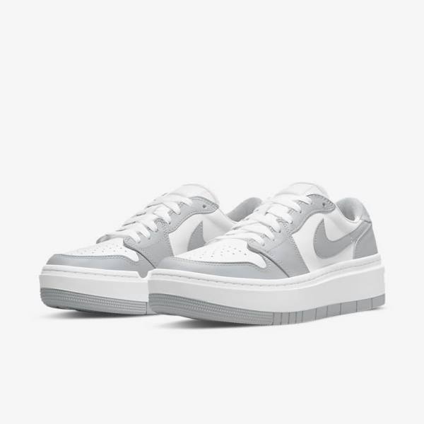 Scarpe Da Ginnastica Donna Nike Air Jordan 1 Elevate Low Bianche Grigie | NK186PVH