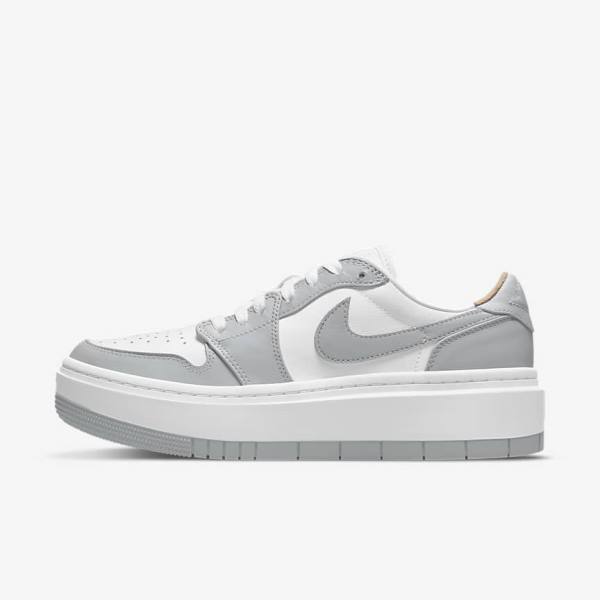 Scarpe Da Ginnastica Donna Nike Air Jordan 1 Elevate Low Bianche Grigie | NK186PVH