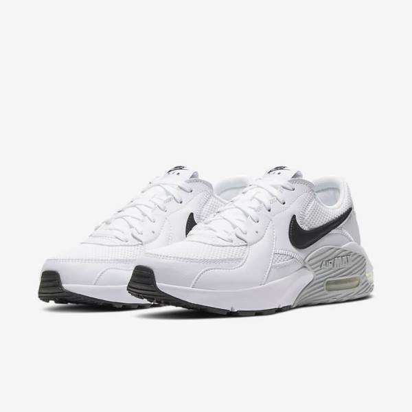 Scarpe Da Ginnastica Donna Nike Air Max Excee Bianche Platino Nere | NK045MOZ