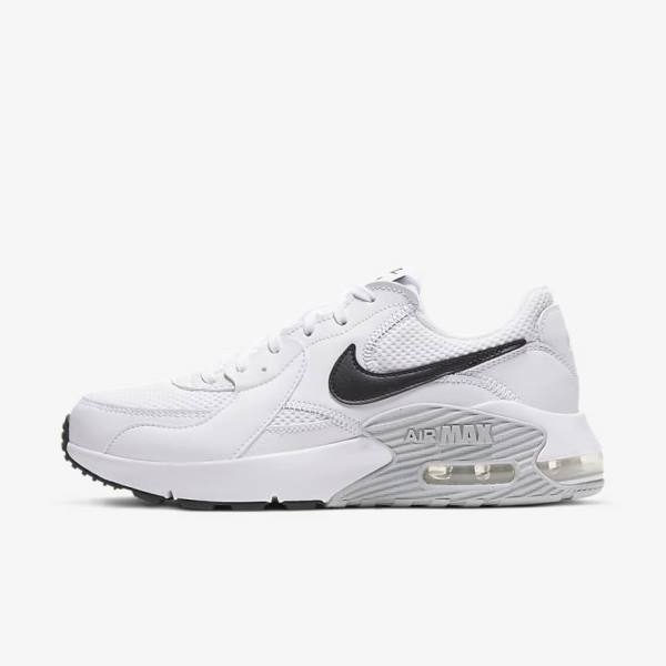 Scarpe Da Ginnastica Donna Nike Air Max Excee Bianche Platino Nere | NK045MOZ