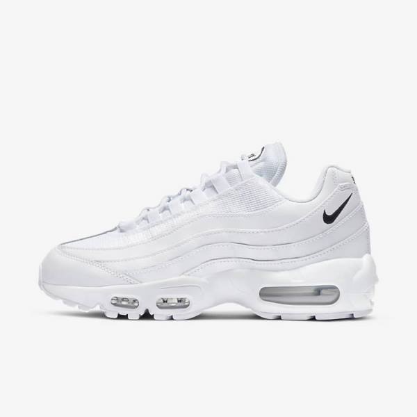 Scarpe Da Ginnastica Donna Nike Air Max 95 Essential Bianche Nere | NK265VBD