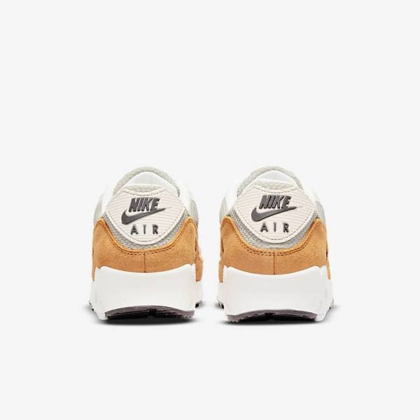 Scarpe Da Ginnastica Donna Nike Air Max 90 Marroni Beige Chiaro Gialle | NK350UYA