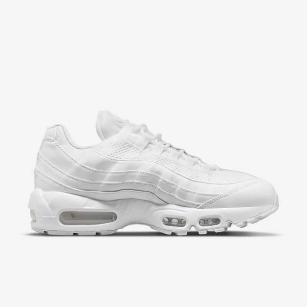 Scarpe Da Ginnastica Donna Nike Air Max 95 Bianche Metal Argento Bianche | NK370ZKW