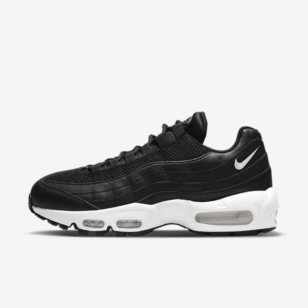 Scarpe Da Ginnastica Donna Nike Air Max 95 Nere Bianche | NK450BOU