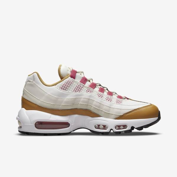 Scarpe Da Ginnastica Donna Nike Air Max 95 Bianche Marroni Verdi | NK493VDR