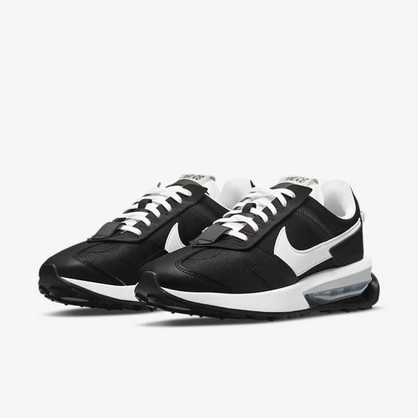 Scarpe Da Ginnastica Donna Nike Air Max Pre-Day Nere Metal Argento Bianche | NK539TZH