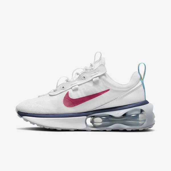 Scarpe Da Ginnastica Donna Nike Air Max 2021 Bianche Blu Platino Rosa | NK571NFC