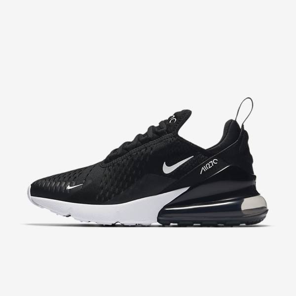 Scarpe Da Ginnastica Donna Nike Air Max 270 Nere Bianche Grigie Scuro | NK704MJT