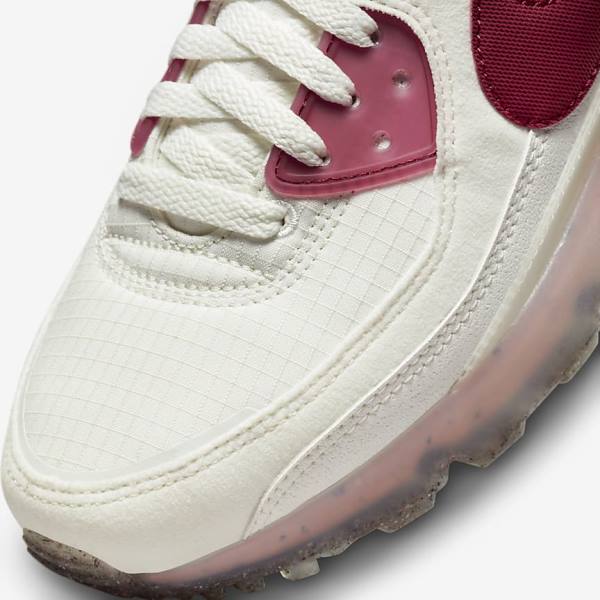 Scarpe Da Ginnastica Donna Nike Air Max Terrascape 90 Bianche Rosa Bordeaux | NK826FVD