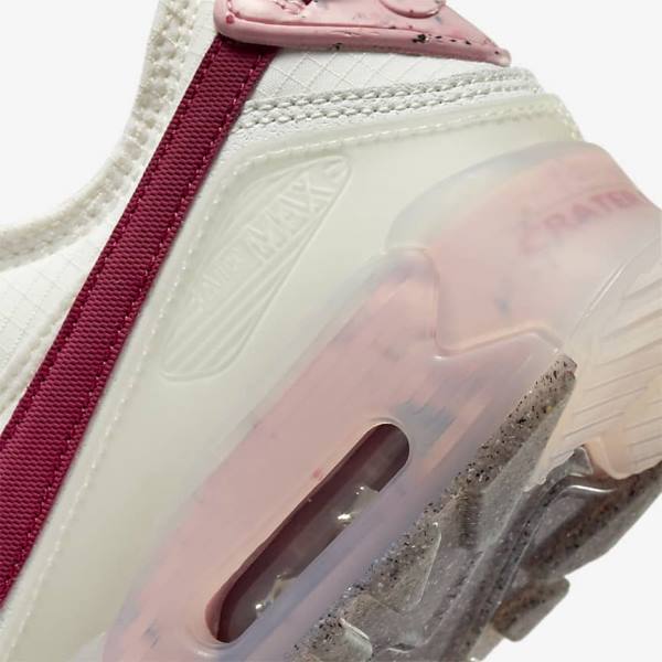 Scarpe Da Ginnastica Donna Nike Air Max Terrascape 90 Bianche Rosa Bordeaux | NK826FVD