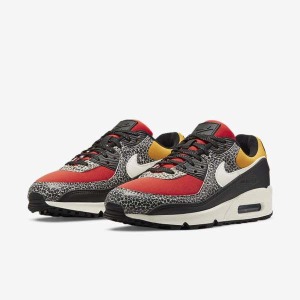 Scarpe Da Ginnastica Donna Nike Air Max 90 SE Nere Rosse | NK849WEV