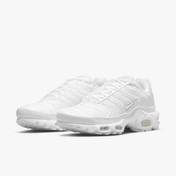 Scarpe Da Ginnastica Donna Nike Air Max Plus Bianche Platino Bianche | NK912IMH