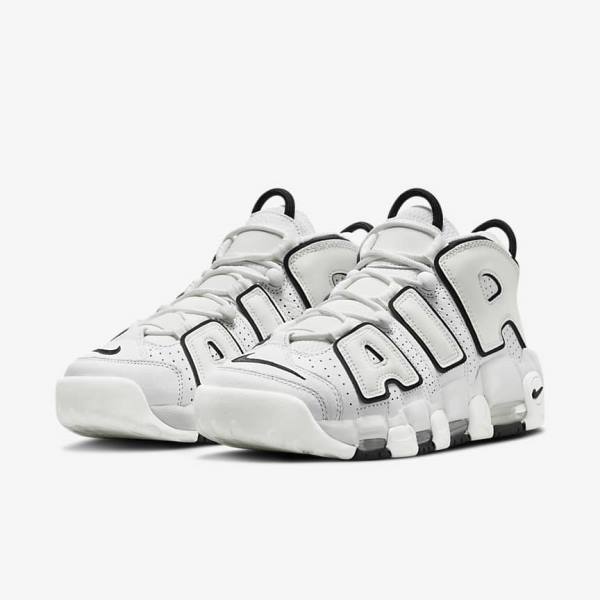 Scarpe Da Ginnastica Donna Nike Air More Uptempo Bianche Nere | NK726XYF