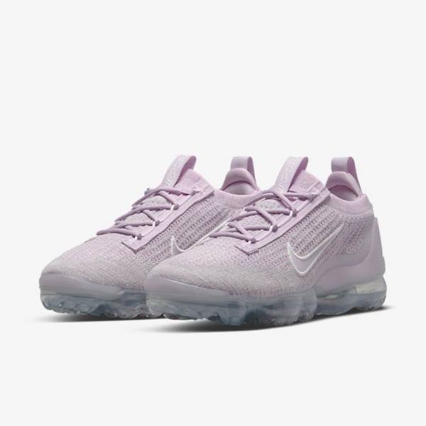 Scarpe Da Ginnastica Donna Nike Air VaporMax 2021 FK Rosa Chiaro Bianche Metal Argento Viola | NK046FDR