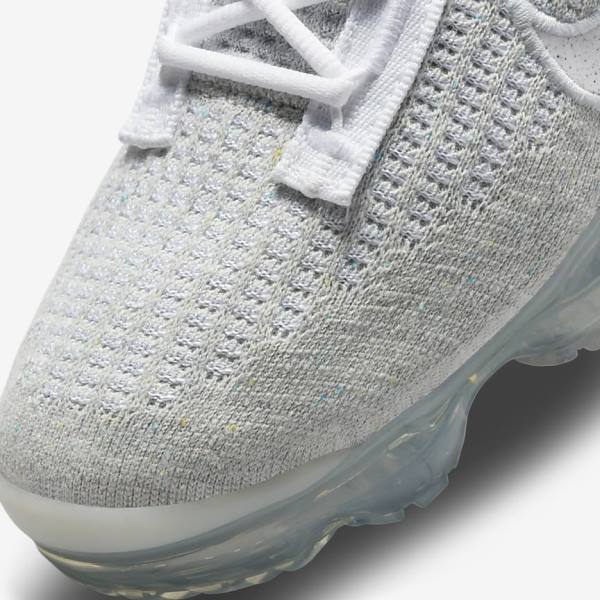 Scarpe Da Ginnastica Donna Nike Air VaporMax 2021 FK Bianche Platino Metal Argento Bianche | NK642OZL