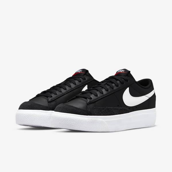 Scarpe Da Ginnastica Donna Nike Blazer Low Platform Nere | NK231ZJH