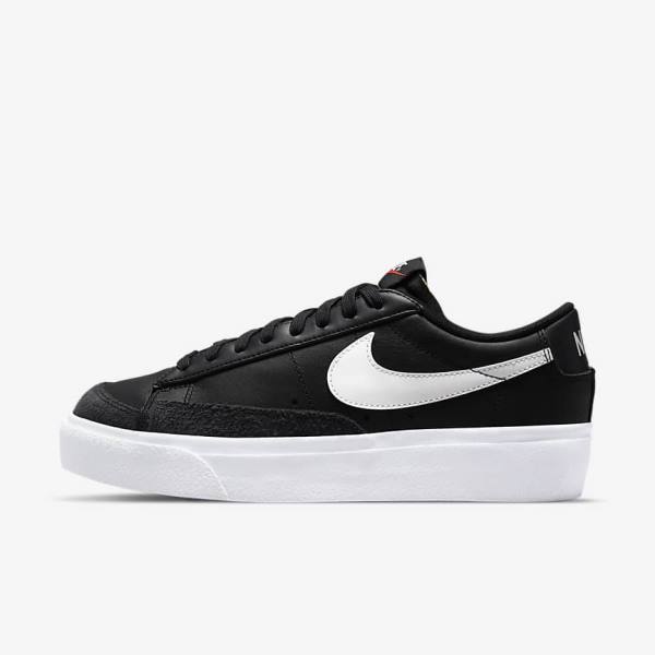 Scarpe Da Ginnastica Donna Nike Blazer Low Platform Nere | NK231ZJH