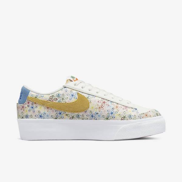 Scarpe Da Ginnastica Donna Nike Blazer Low Platform Blu Reale Blu | NK346XTE