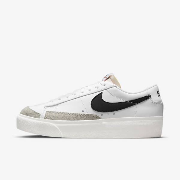 Scarpe Da Ginnastica Donna Nike Blazer Low Platform Bianche | NK420XAI