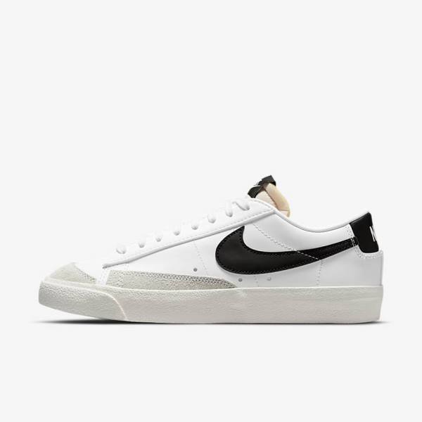 Scarpe Da Ginnastica Donna Nike Blazer Low 77 Bianche Nere | NK461JUZ