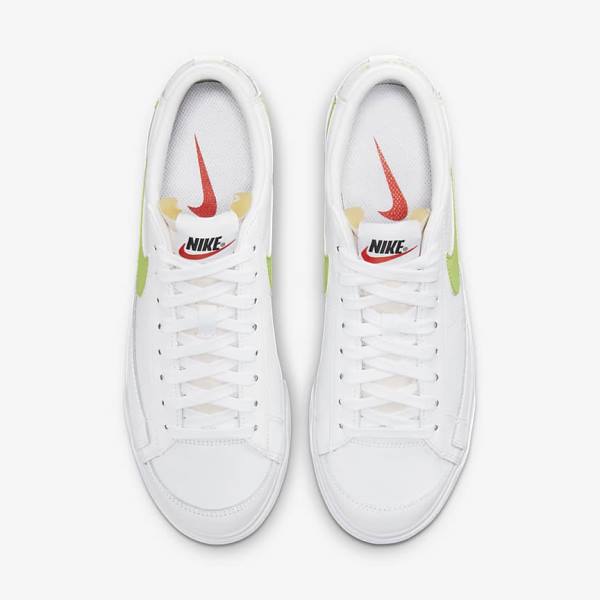 Scarpe Da Ginnastica Donna Nike Blazer Low Platform Bianche Nere Lemon Chiaro | NK745PHW