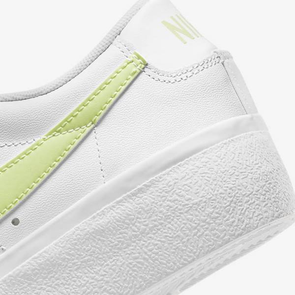 Scarpe Da Ginnastica Donna Nike Blazer Low Platform Bianche Nere Lemon Chiaro | NK745PHW