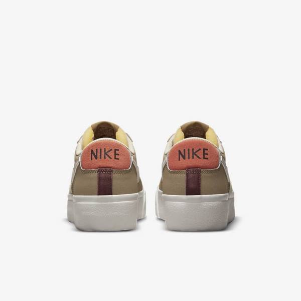 Scarpe Da Ginnastica Donna Nike Blazer Low Platform SP Khaki Beige Chiaro | NK968HZC