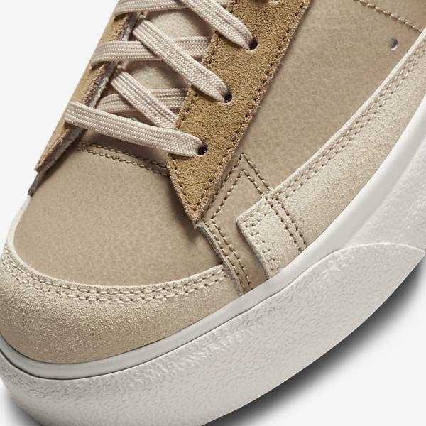 Scarpe Da Ginnastica Donna Nike Blazer Low Platform SP Khaki Beige Chiaro | NK968HZC