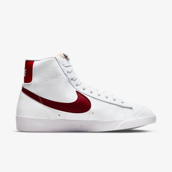 Scarpe Da Ginnastica Donna Nike Blazer Mid 77 Next Nature Bianche Nere Rosse | NK263KAD