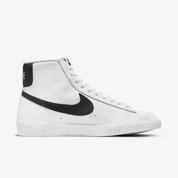 Scarpe Da Ginnastica Donna Nike Blazer Mid 77 Next Nature Bianche Nere | NK768DSF