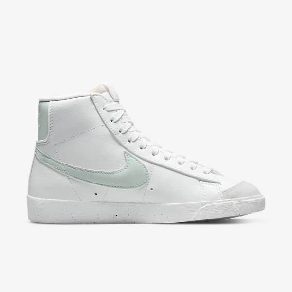 Scarpe Da Ginnastica Donna Nike Blazer Mid 77 Next Nature Bianche Verdi | NK819PAD