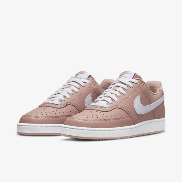 Scarpe Da Ginnastica Donna Nike Court Vision Low Next Nature Rosa Nere Bianche | NK756TRD