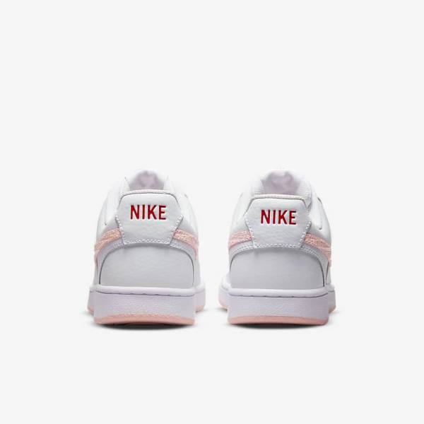 Scarpe Da Ginnastica Donna Nike Court Vision LO Bianche Rosse | NK795CAI