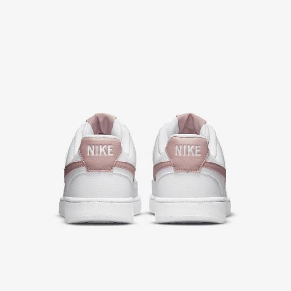 Scarpe Da Ginnastica Donna Nike Court Vision Low Next Nature Bianche Rosa | NK839MVO