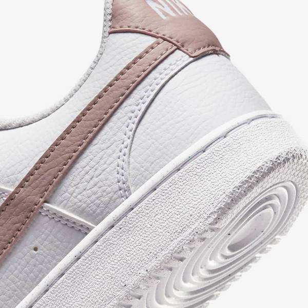 Scarpe Da Ginnastica Donna Nike Court Vision Low Next Nature Bianche Rosa | NK839MVO