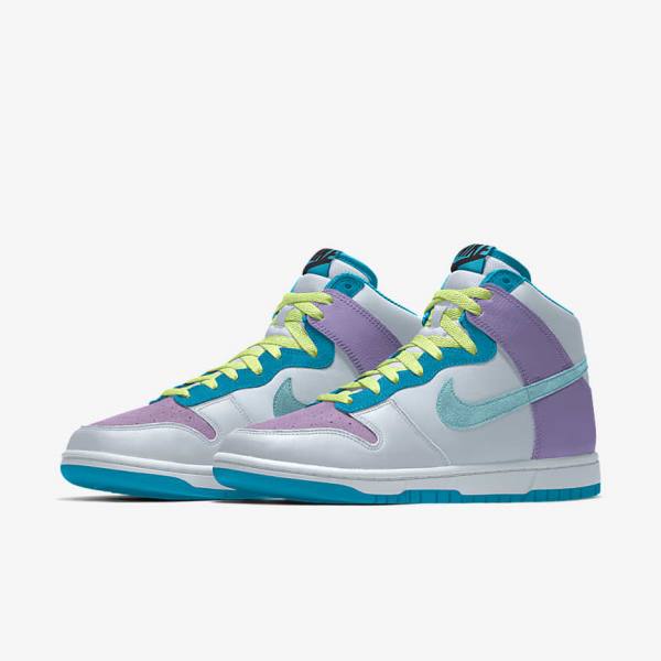 Scarpe Da Ginnastica Donna Nike Dunk High By You Custom Colorate | NK846IPS