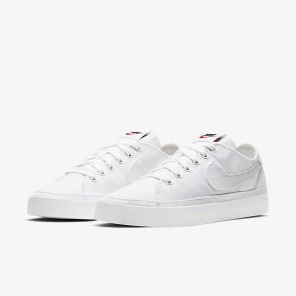 Scarpe Da Ginnastica Donna Nike NikeCourt Legacy Tela Bianche | NK724DGQ