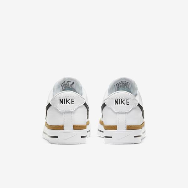 Scarpe Da Ginnastica Donna Nike NikeCourt Legacy Bianche Nere | NK849RMO