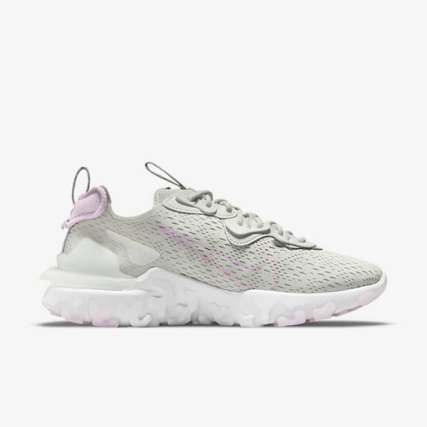 Scarpe Da Ginnastica Donna Nike React Vision Beige Chiaro Bianche Rosa | NK280IAF