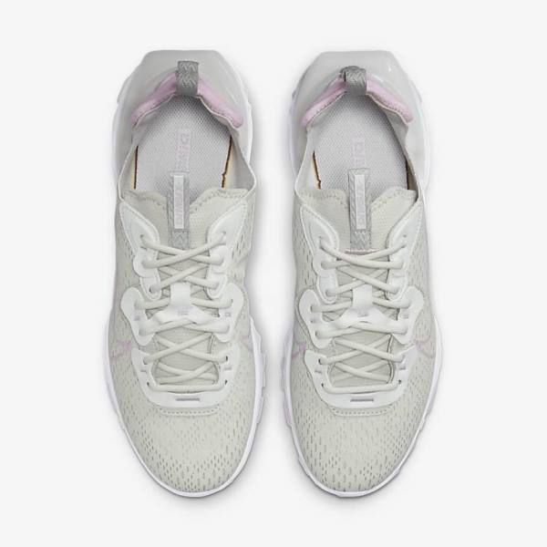 Scarpe Da Ginnastica Donna Nike React Vision Beige Chiaro Bianche Rosa | NK280IAF