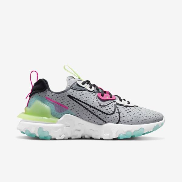 Scarpe Da Ginnastica Donna Nike React Vision Grigie Rosa Nere | NK641PTN