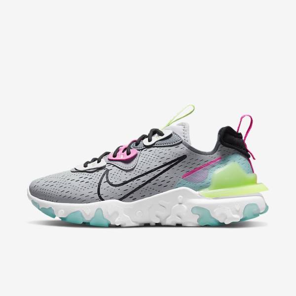 Scarpe Da Ginnastica Donna Nike React Vision Grigie Rosa Nere | NK641PTN