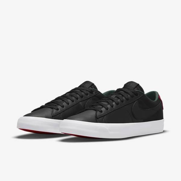 Scarpe Da Ginnastica Donna Nike SB Zoom Blazer Low Pro GT Premium Nere Rosse Nere | NK067ABM