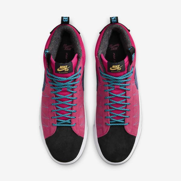 Scarpe Da Ginnastica Donna Nike SB Zoom Blazer Mid Premium Rosa Blu Blu Reale Blu | NK802XTU