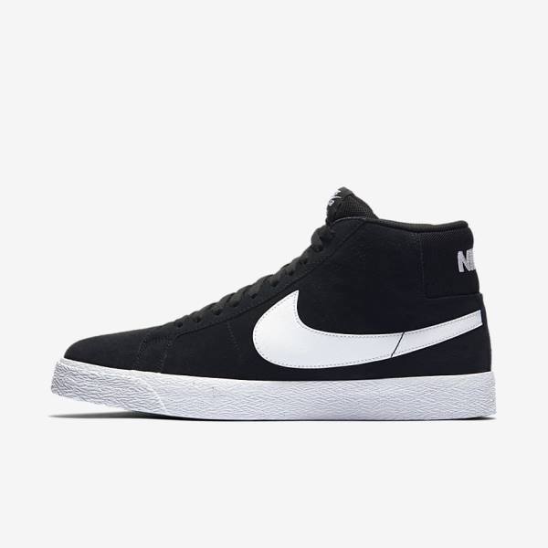 Scarpe Da Ginnastica Donna Nike SB Zoom Blazer Mid Nere Bianche | NK803IPO