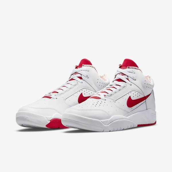 Scarpe Da Ginnastica Uomo Nike Air Flight Lite Mid Bianche Rosse | NK701XSQ