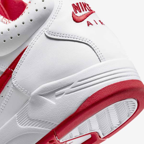 Scarpe Da Ginnastica Uomo Nike Air Flight Lite Mid Bianche Rosse | NK701XSQ