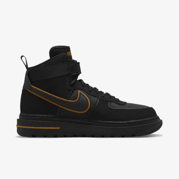 Scarpe Da Ginnastica Uomo Nike Air Force 1 Boot Nere Marroni Oro | NK023KYQ